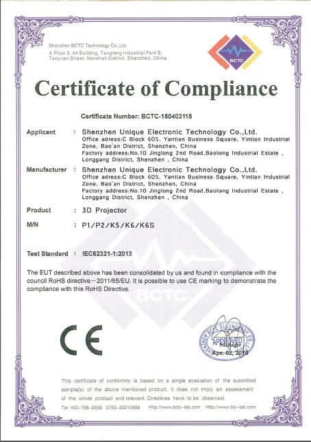 CE - Shenzhen Unique Electronic Technology Co.,Ltd.