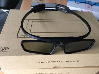 China Lightweight DLP Link Active Shutter 3D Glasses With Recharge Fuction for sale