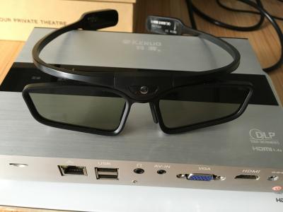 China Rechargeable Movie Active Shutter 3D Glasses 2.0ms Response Time for sale