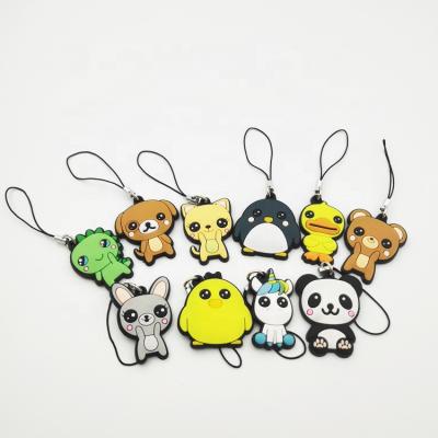 China Fashion Package Custom Design Lovely Custom Cartoon Design PVC+metal Key Ring Logo PVC Key Chain for sale