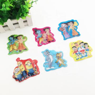 China Hot Custom Promotion India Cheap Name Cartoon Anime Printing LED Flashing Light Up Sticker Badge for sale