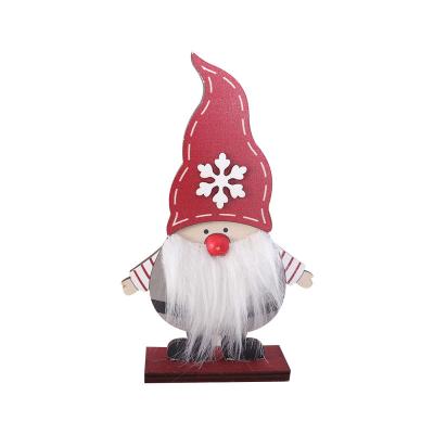 China Elderly Wooden Ornaments Wooden Creative Desktop Faceless Cartoon Craft Doll Craft Decoration Elderly Props for sale