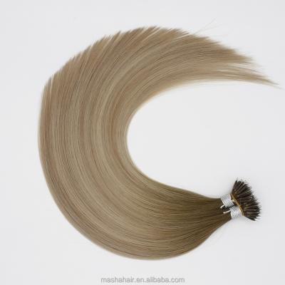 China 100% Hair Cuticle Aligned Double Pulled Keratin Nano Bead Ring Hair Extension for sale