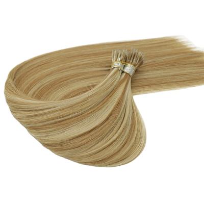 China Silky Wave Upright Piano Color 10/60 Nano Remy Human Hair Ring Hair Extension 1grams/Strand 100 Strands for sale