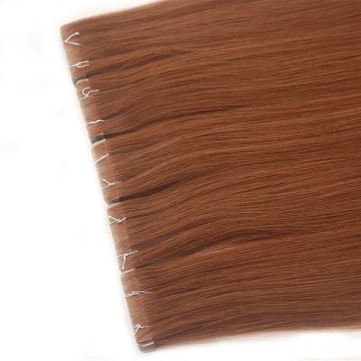 China Silky Straight Wave Tape Invisible Best Selling Cuticle Aligned Russian Virgin Hair Invisi Tape Extensions for sale