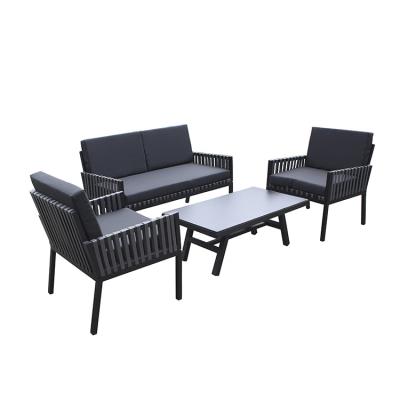 China Outdoor Aluminum Rattan Sofa Set Sectional Garden Sets by Sectionals for sale