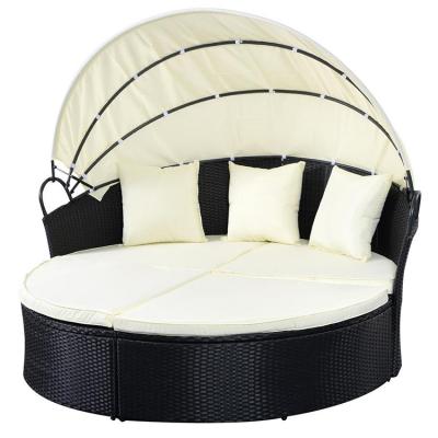 China Sun Sofa Rattan / Wicker Beds Garden Furniture Outdoor Rattan Furniture for sale