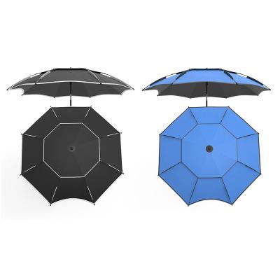 China 2020 Modern Large Double Layer UV Protection Outdoor Wind Proof Fishing Umbrella for sale