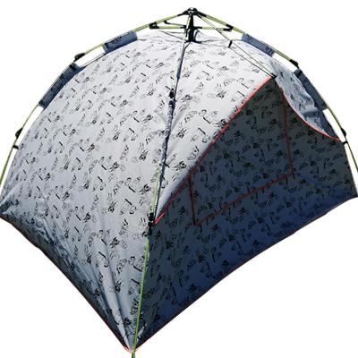 China 2021 hot sale snow field nail double layer kids play outdoor camping tent 3-4 person tent for sale