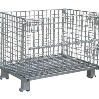 China Stackable Wire Mesh Container for Warehouse and Transportation 1200L*1000W*890Hmm for sale