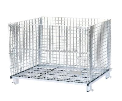 China Folding Wire Mesh Container Stillage Pallet Cage 50x50mm for sale