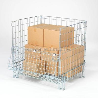 China Euro Material Handling Metal Bin Bottle Wire Mesh Container for sale