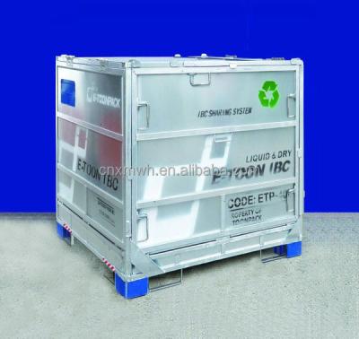 China Building Material Shops Collapsible Transport Liquid Metal Storage Bulk Container Intermediate Ibc for sale