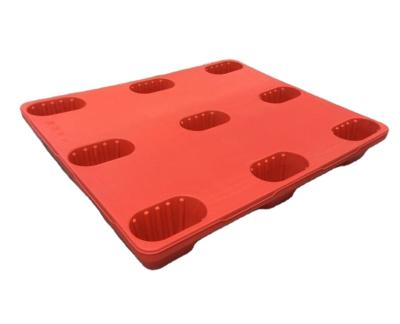 China Single Faced Blow Molding 1100*900 Hygienic Virgin Plastic Pallet for sale