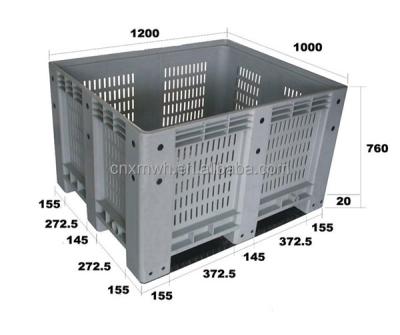 China Plastic Container Single Faced Aerated Side Pallet for sale