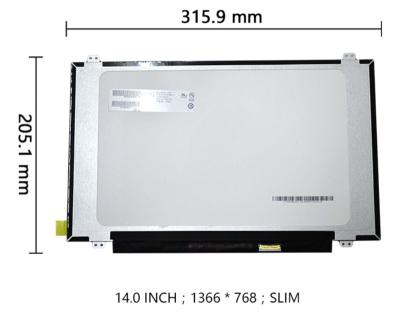 China Good Quality LAPTOP Laptop Notebook Screen 14.0 Slim LED 30 Pin NT140WHM-N31 1366*768 for sale