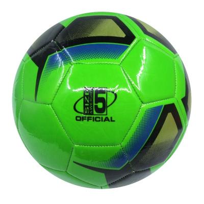 China Custom size 5 soccer ball training or promotion printing pvc green soccer balls training machine pitted football for sale