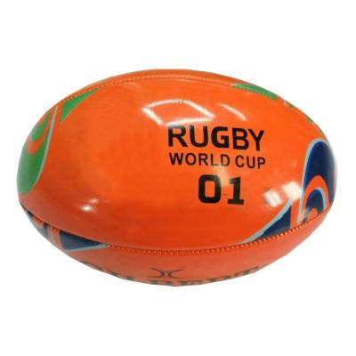 China Cheap price high quality youth rugby ball size 3 training machine pitted training rugby ball for sale