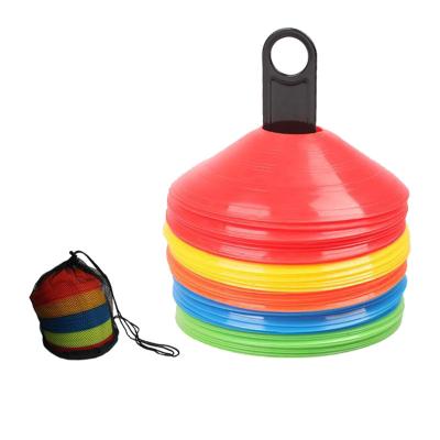 China Good Toughness Multicolor Agility Cones With Mesh Carry Bag Soccer Training Marker Cones for sale