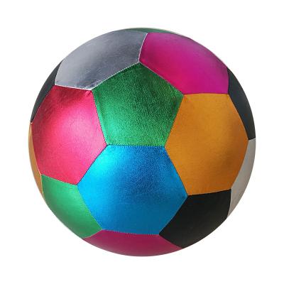 China PVC Fabric Shiny Soccer Ball Inflatable Beach Toy Ball 40cm for sale