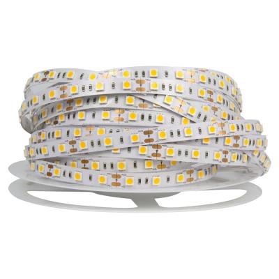 China Commercial 5050 60led 14.4w 3500k cri80 12v ce TUV certified led strip light 5050 led strip 12v compatible to smart sensor led strip light for sale