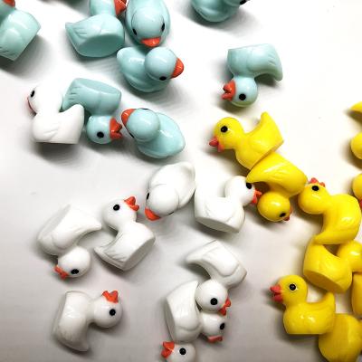 China Europe 10 Pack 1.8cm Mini Duck 3D Resin Craft Decorative Garden Miniature Ornament,DIY Decoration Toy Accessory Kawaii for sale