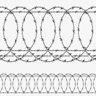 China Protective Construction Anti Theft Barbed Wire Mesh Twisted Barbed Wire 50kg Galvanized Barbed Wire for sale