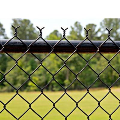 China Twill Weave 2x25m PVC Coated Green Chain Link Fence Rolls Hot Dipped Galvanized Farm Field Wire Mesh for sale