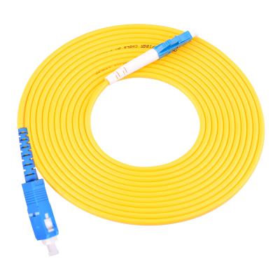 China Simplex Mode Fiber Optic Jumper Cable SC UPC LC UPC Fiber Optic Patch Cord SC UPC LC UPC Simplex Mode Fiber Optic Patch Cord Cable 0.9mm 2.0mm 3.0mm FTTH for sale