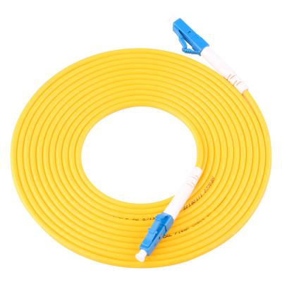 China Simplex mode fiber optic patch cord cable 2.0mm or 3.0mm fiber optic jumper cable LC UPC-LC/UPC FTTH LC UPC-LC/UPC for sale