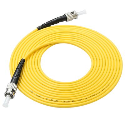 China 2.0mm or 3.0mm ST UPC-ST/UPC FTTH Fiber Optic Jumper Cable UPC-ST/UPC Simplex Mode Fiber Optic Patch Cord Cable for sale