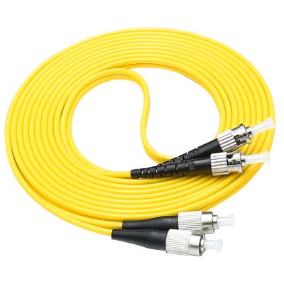 China Connect ST/UPC-FC/UPC 1m/3m/5m/10m/30m/50m SM Duplex Singlemode Fiber Optic Fiber Optic Patch Cord for sale