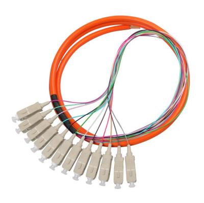 China FTTH Fiber Optic Cable Patch Cord SM G652D 9/125 62.5/125um 50/125um Cable ftth Bundle Braids 0.9mm 1m Made in China for sale