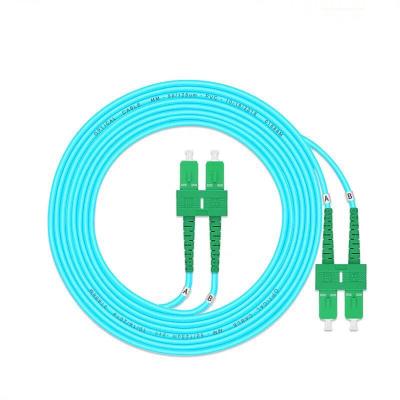 China SC/APC-SC/APC 10M15M 20M 25m SC/APC-SC/APC Multimode Duplex OM3 Fiber Cable Jumper Patch Cord 3M 5M for sale