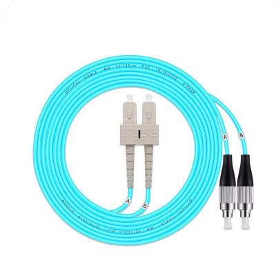 China 3M 5M 10m 15M 25M Fiber Optic Duplex Patch Cord Multi Modo OM3 FC/UPC-SC/UPC Multimodo Jumper OM3 FC/UPC-SC/UPC for sale