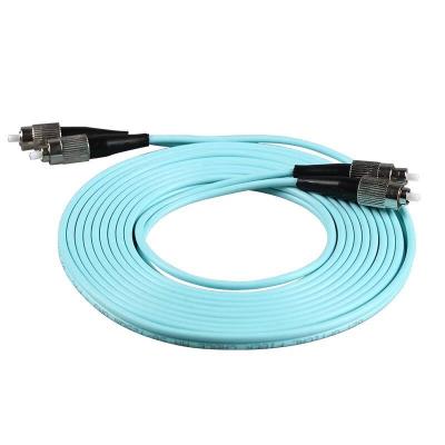 China 3M 5M 10m 15M 25M Multimode Fiber Optic Patch Low Duplex Cord Jumper OM3 Telecommunication Insertion Loss FC/UPC-FC/UPC for sale