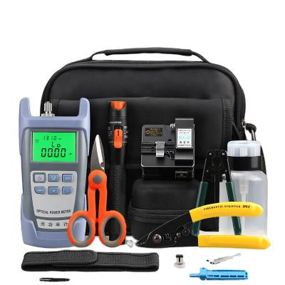 China FTTH FTTH AUA-S2 10mw Fiber Optic Tool Kit Fiber Optic Cleaver Power Meter Fault Locator with Stripping Pliers for sale