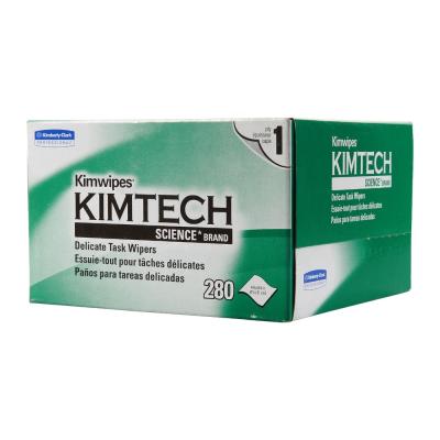 China FTTH 210 x 110mm Kimtech Sensitive Task 280 Pieces Per Box For Optical Components for sale