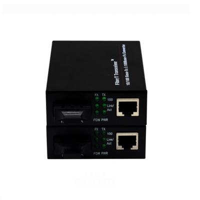 China 1pair 10/100/1000 Giga Mbps Fiber Media Converter 20KM Singlemode Fiber Media Converter 1 SC RJ45 Dual Port Connector 20cm x 40cm x 20cm for sale