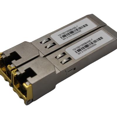 China Transition Networks Gigabit RJ45 SFP Module 1000Mbps SFP Copper RJ45 SFP Transceiver Module Compatible For Cisco / Mikrotik Ethernet Switch for sale