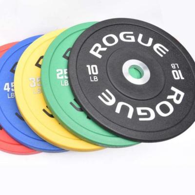 China Universal Weightlifting Competitive Plastic Coated Professional Power Color Barbell Lifting Training for sale