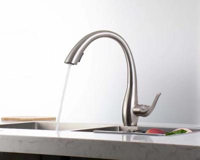 China Wall Mounted Large Electric Taps Aerator Flexible Hose Water Saving Single Level Kitchen Sink Faucet for sale