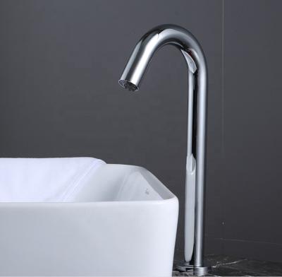 China Without Slide Bar Distance Infrared Kitchen Faucet Touchless Sensor Adjustable Basin Faucet for sale