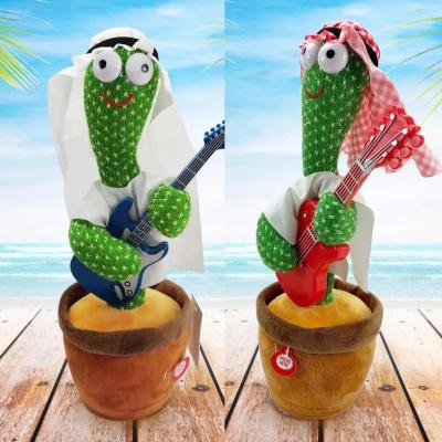 China Wholesale Eco-friendly Material Funny Electronic Shaking Arabic Singing Dancing Cactus Plush Game Toy for sale