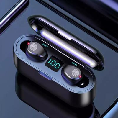 China Perfect 2021 Hot Sale F9-5 Genuine Sound Earbuds Audifonos TWS F9 Wireless Earphone Earbuds With Powerbank for sale