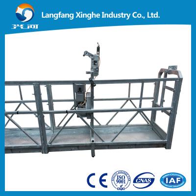 China zlp630 aluminum building facade cleaning hanging scaffolding , gondola platform for sale