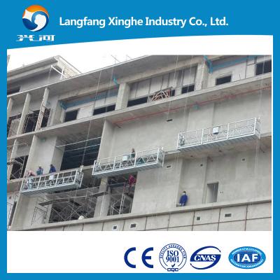 China elevación de la limpieza de ventana 630kg, equipo de la etapa del oscilación de la construcción, cesta de la ejecución, platfrom zlp630 de la góndola en venta