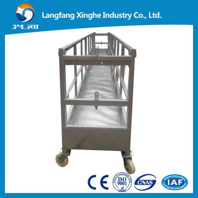 China Aluminum mobile scaffolding , window cleaning suspended platform , electric gondola platform for sale