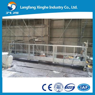 China Hot galvanized / aluminum suspended rope cradle , hanging gondola platform for sale