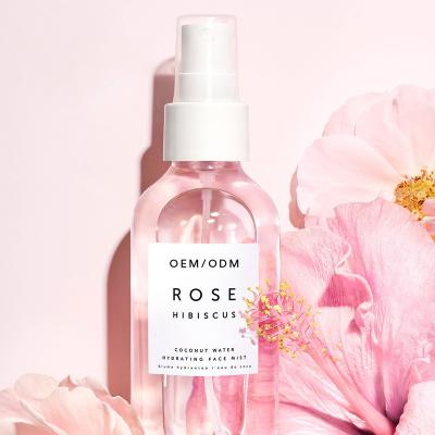 China Toner Factory Sale OEM Bulk 100% Organic Natural Whitening Hydration Facial Toner Rose Water Toner Face Care Face Skin Mist Spray 100% for sale